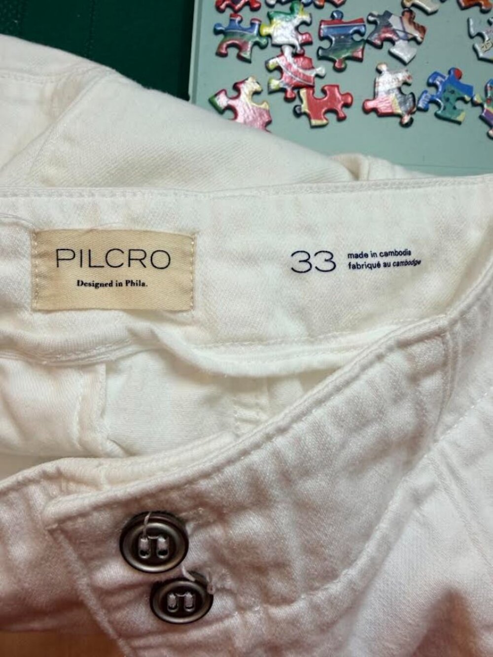McKinley Regenerative Cotton Corset Wide-Leg Pants by Pilcro - Size 33 - Picture 9 of 11
